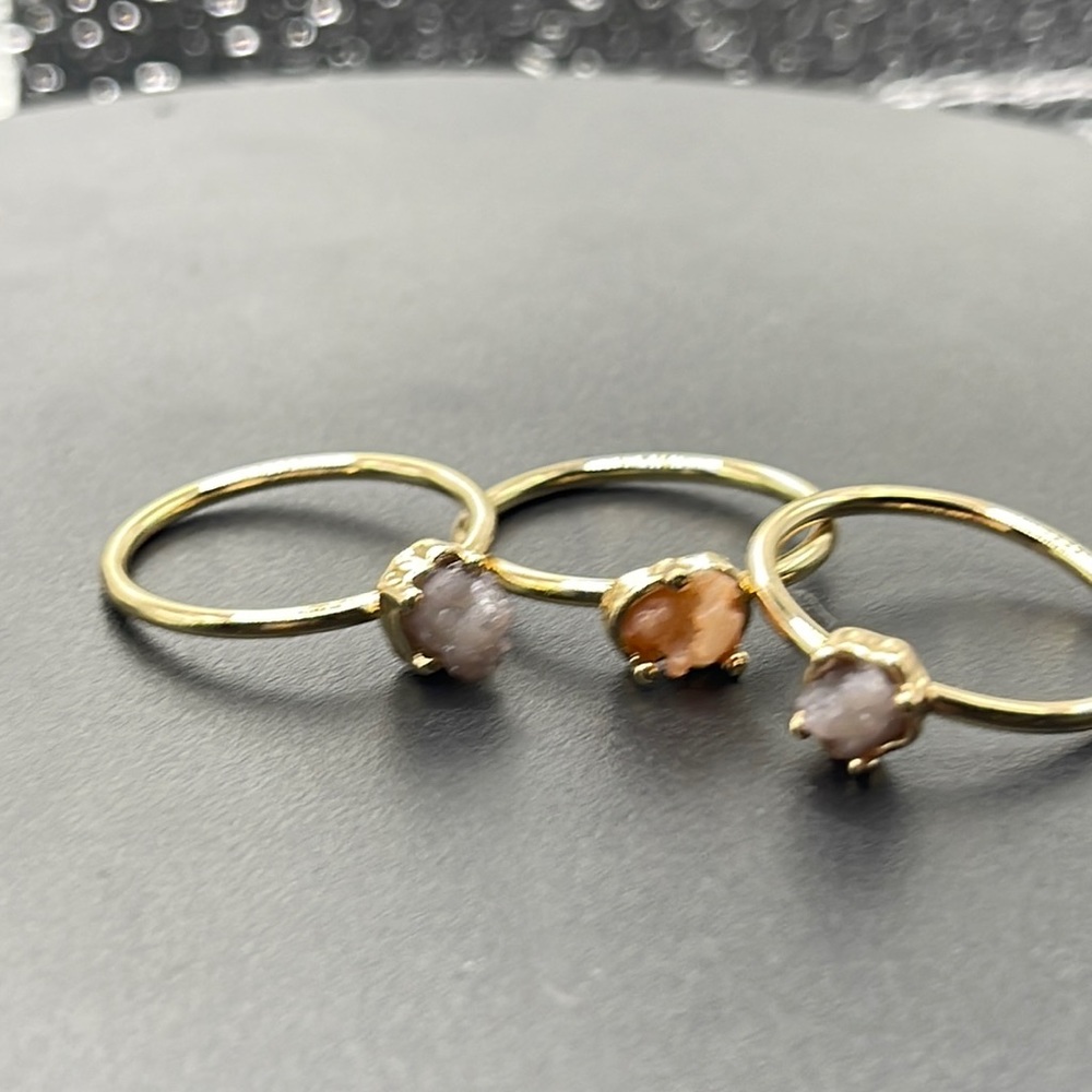 Gold Stackable Rings - image 1